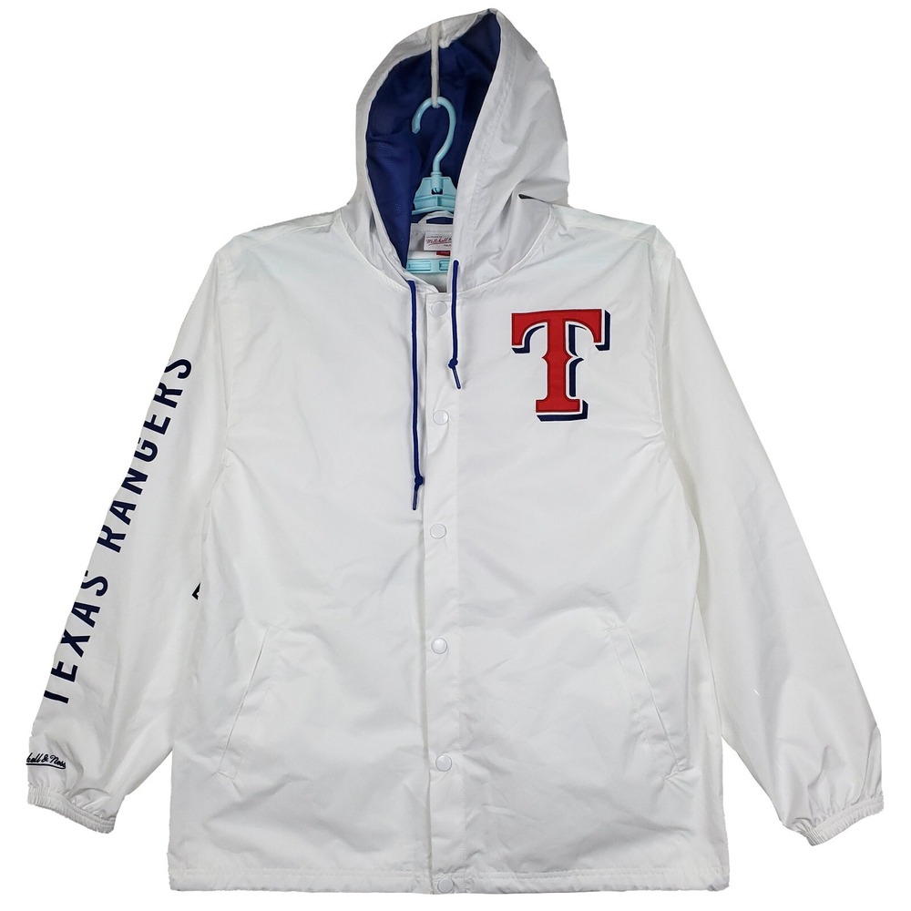 Texas Rangers Mitchell & Ness MLB Large Light Weight Windbreaker Jacket New